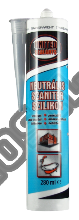 United Sealants Neutrális szaniter szilikon 280ml fehér