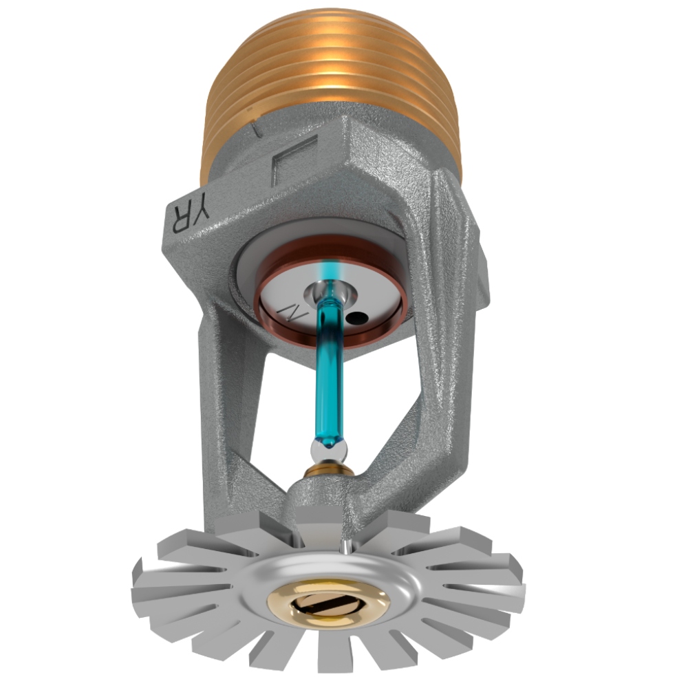 VK536 • Függő • normál reagálású • sprinklerfej • K=160 • 141°C • 3/4" • króm