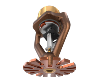 VK510 • Függő • ESFR • gyors reagálású • sprinklerfej • K=363 • 74°C • 1" • réz • BSP