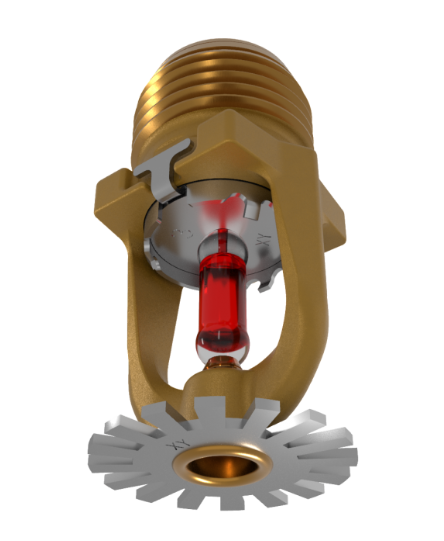 VK1021 • Függő • normál reagálású • sprinklerfej • K=80 • 68°C • 1/2" • réz