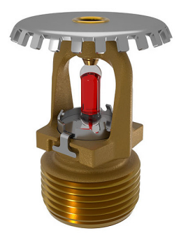 VK2001 • Álló • normál reagálású • sprinklerfej • K=115 • 93°C • 3/4" • réz