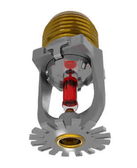 VK1021 • Függő • normál reagálású • sprinklerfej • K=80 • 141°C • 1/2" • króm