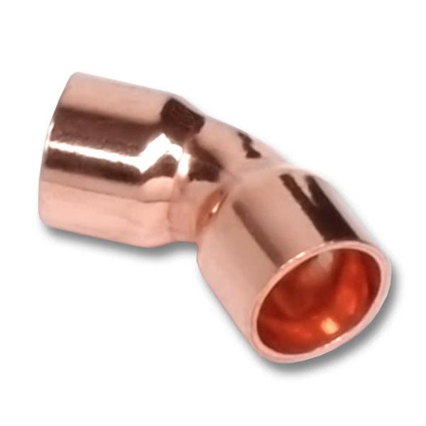 Vörösréz • 95041 • Forrasztható • Ív 45° • BB • 76.1 mm