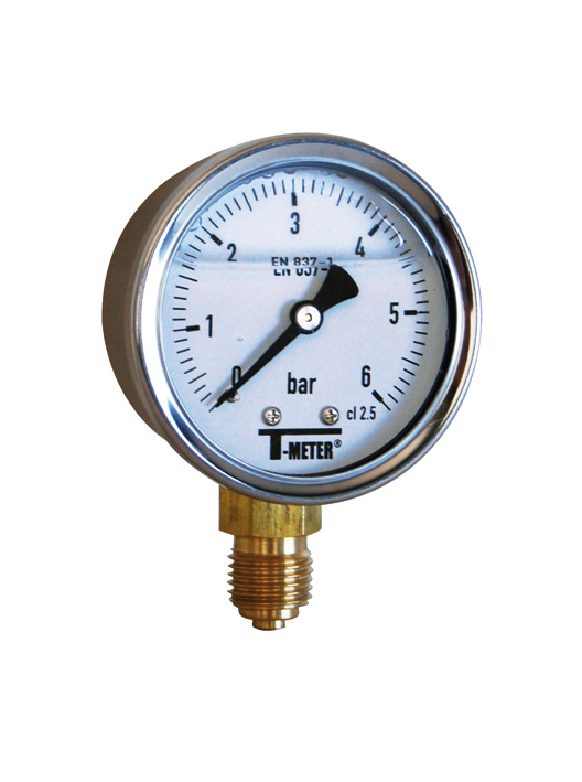 Therm. Manométer • Glicerines • D63 • 0-10 bar • 1/4"
