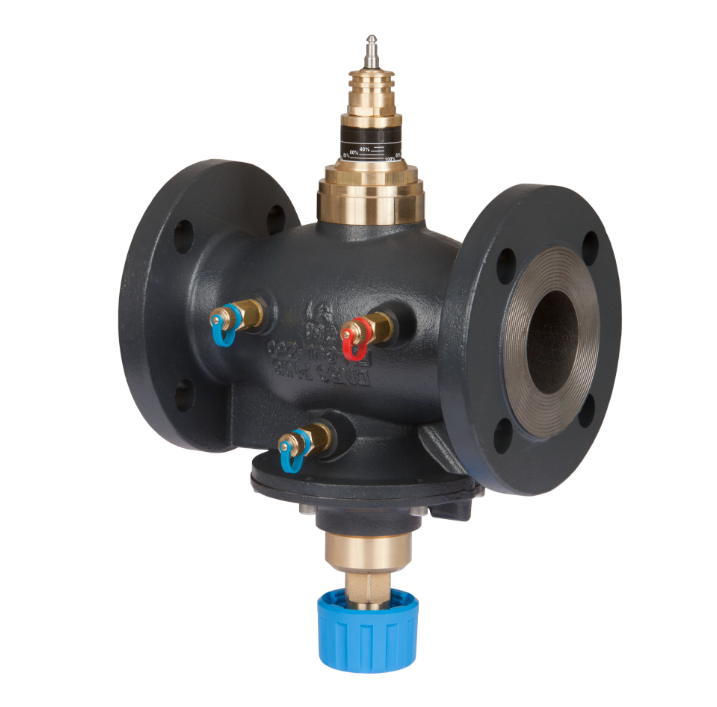 Danfoss • AB-QM • Karimás • Automatikus térfogatáram-szabályozó • Három mérőcsonkkal • DN50 • 5-12,5m3/h