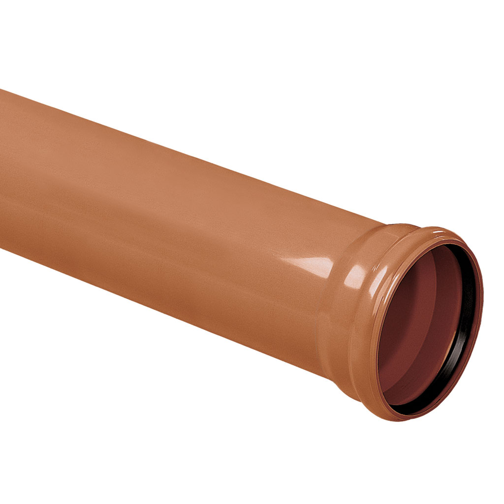 M-PVC-KG • Cső SN4 • D125 • L= 2 m