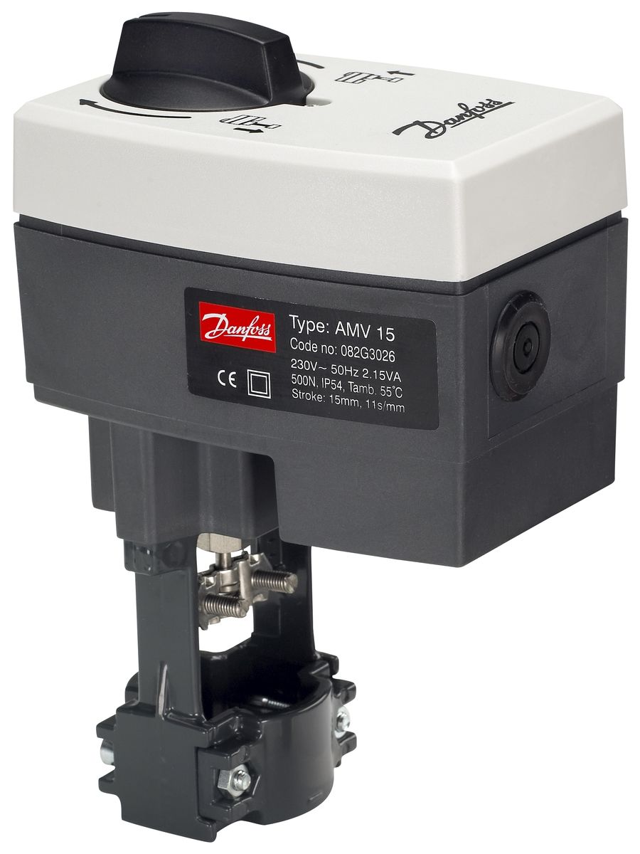 Danfoss • AME 435 • Elektromos Szelepmozgató • 24V 7.5-15s/mm • 20 mm • 400N