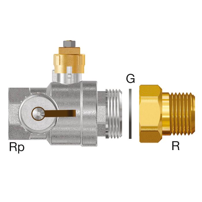 Flamcomat • Ball Valve RP1 • "xG5/4" • W Adapt.