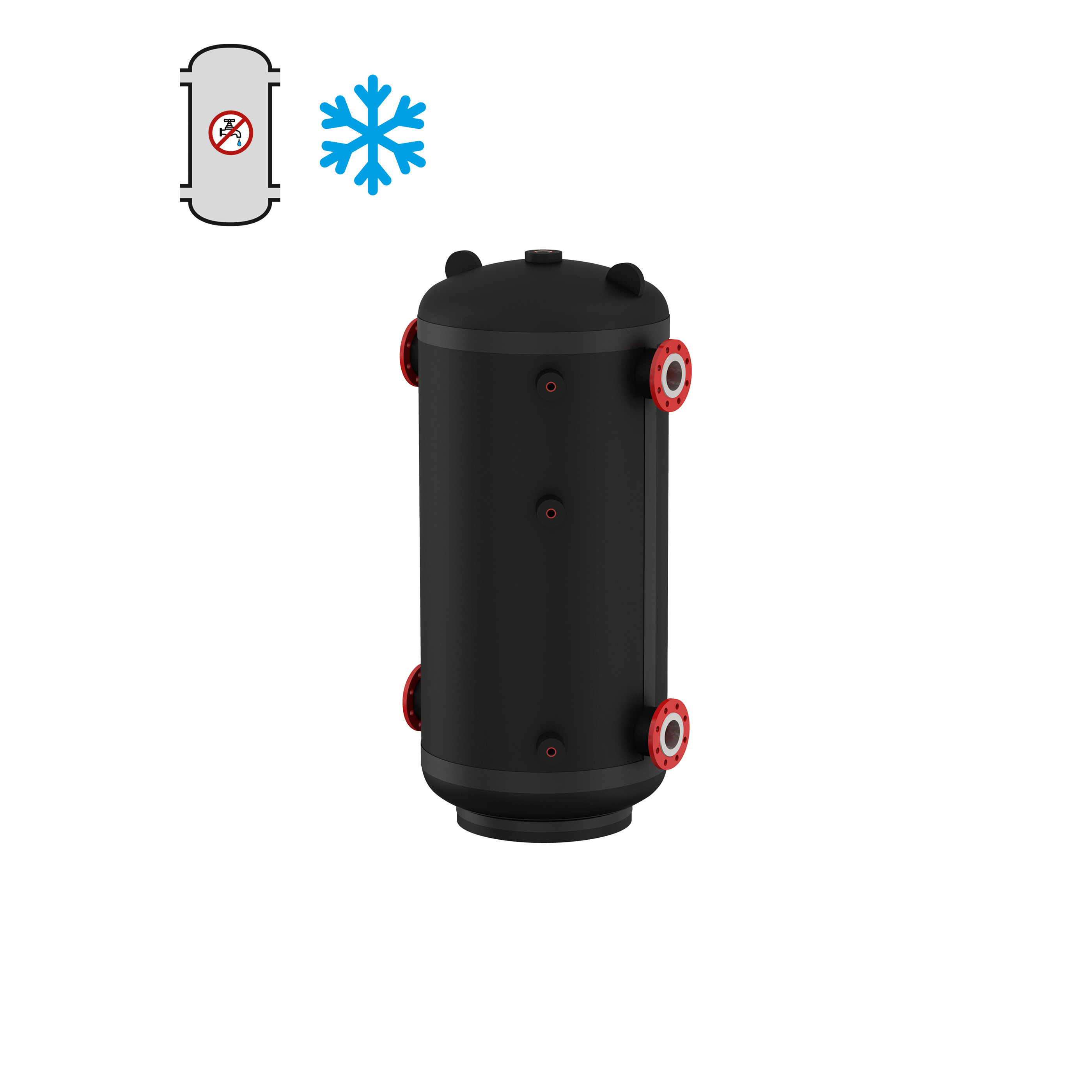 Flamco • PS-K • Szig. Zárt cell. • 1000L-Hez