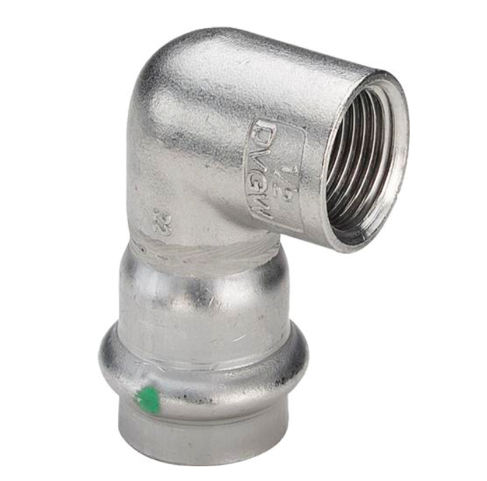 Sanpress Inox • 2314.2 • Átmentő Könyök 90° • 35 - 5/4" BM