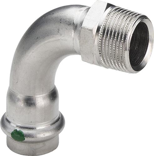 Sanpress Inox • 2314.2 • Átmenő Ív 90° • 28 - 1" KM