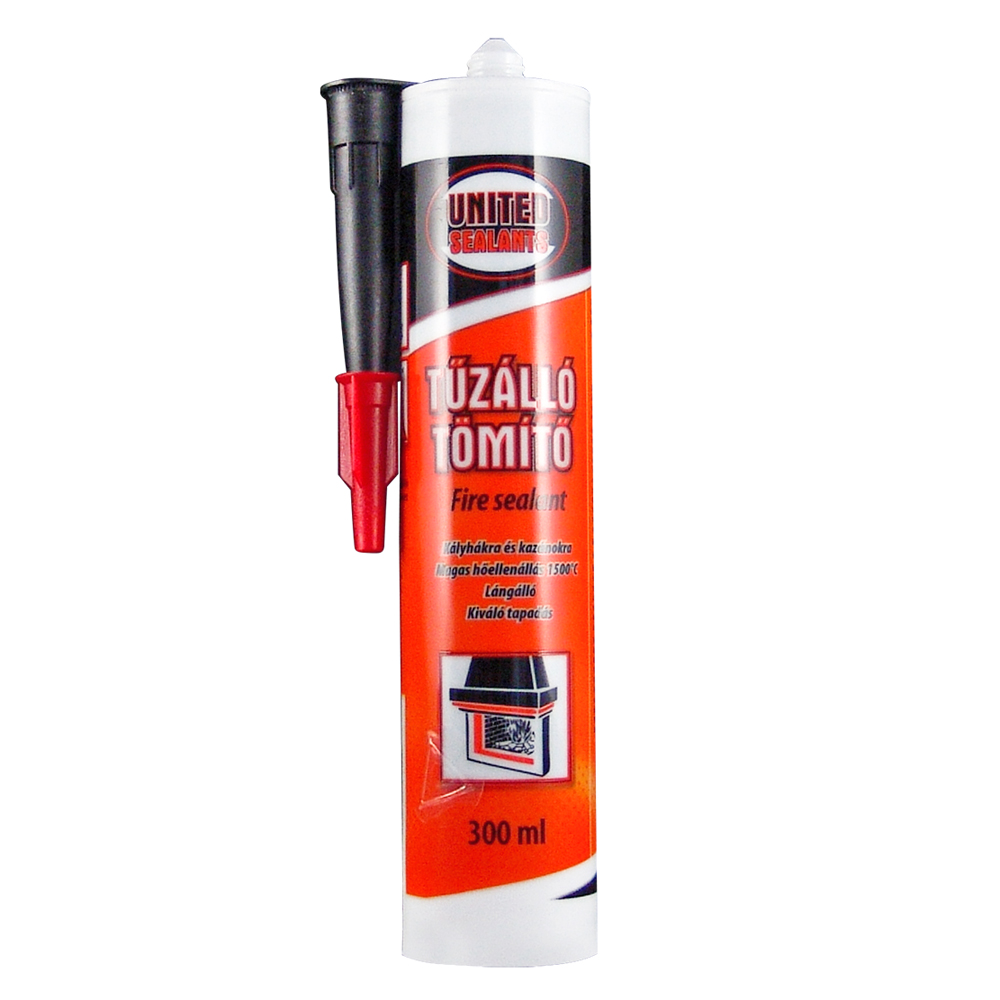 United Sealants • Kályha és Kazántömítő 1500°C • 300 ml